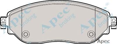 APEC BRAKING pad2047 -  Комплект тормозных колодок, дисковый тормоз